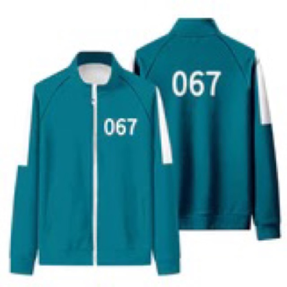 🐙	Squid Game Jacket 067 Squid Game Cosplay Cloth Casual Streetwear